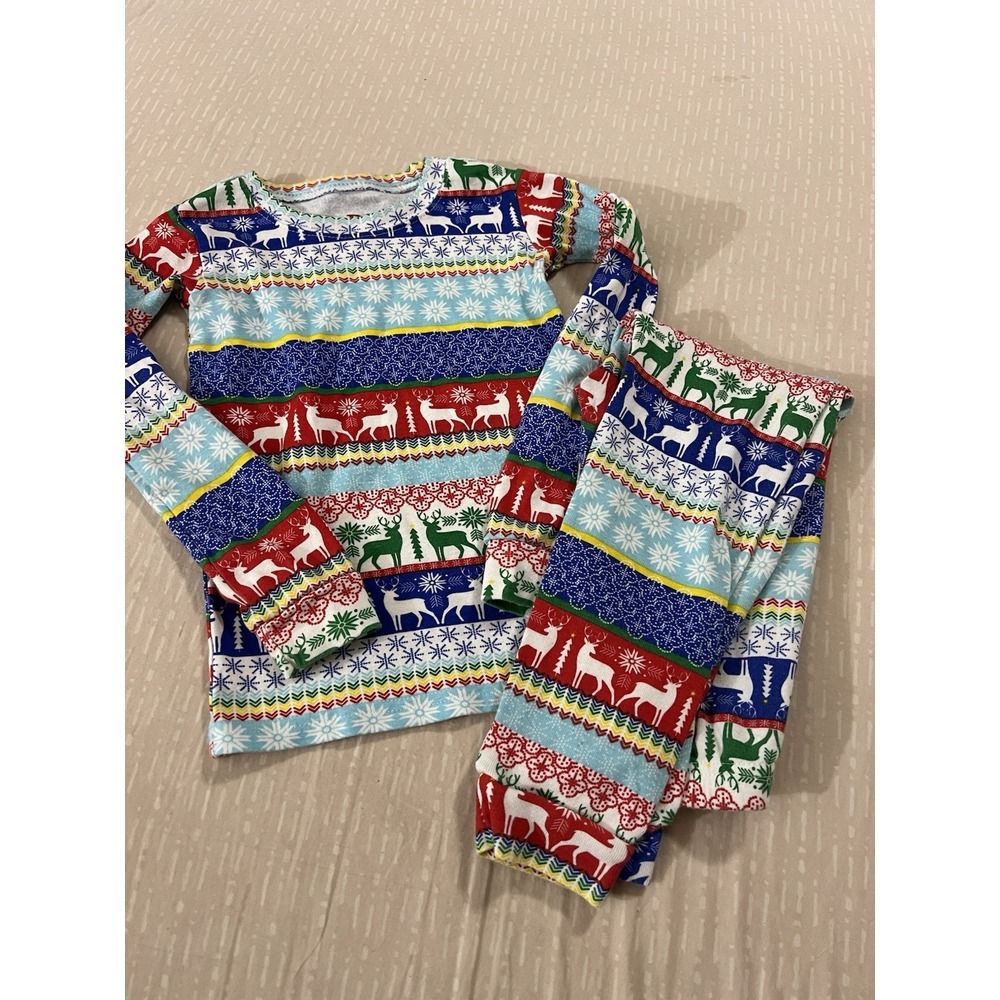 The Childrens Place PJ Place Pajamas Christmas Reindeer-Set Size 4T